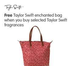 Free Taylor Swift enchanted bag when you buy selected Taylor Swift fragrances